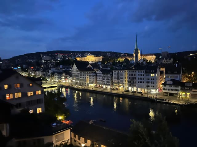 Night view at Zurich
